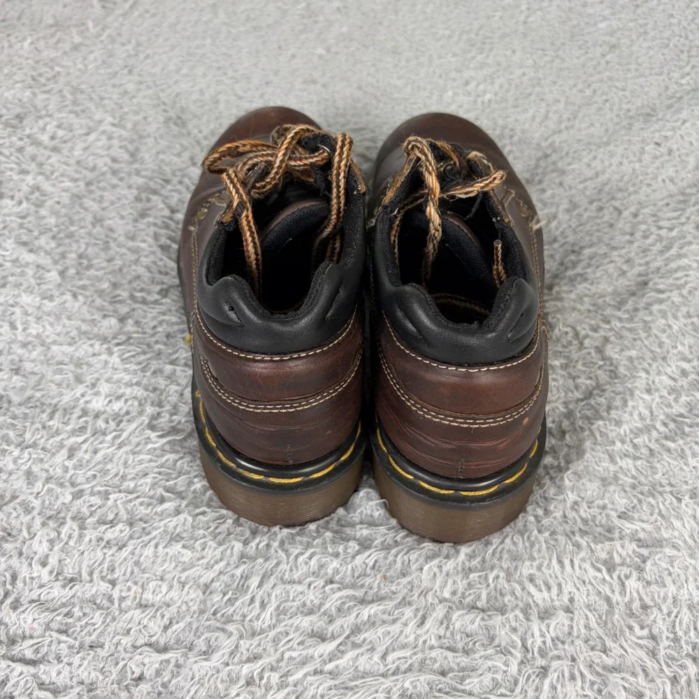 Dr. Martens 9826 Brown Leather Low Work Boots Made in England Vintage UK 4 US 6